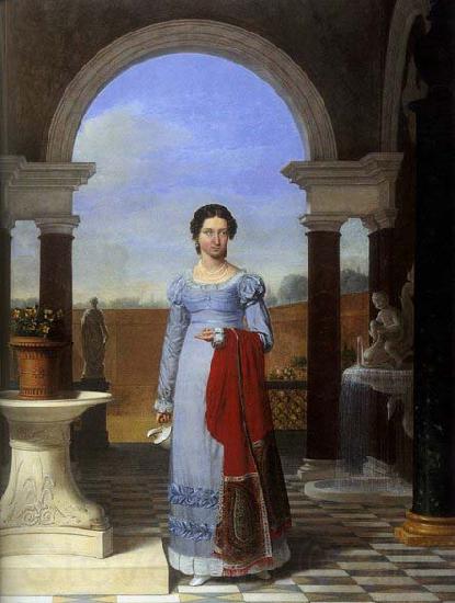 unknow artist Portrait of Colette Versavel France oil painting art
